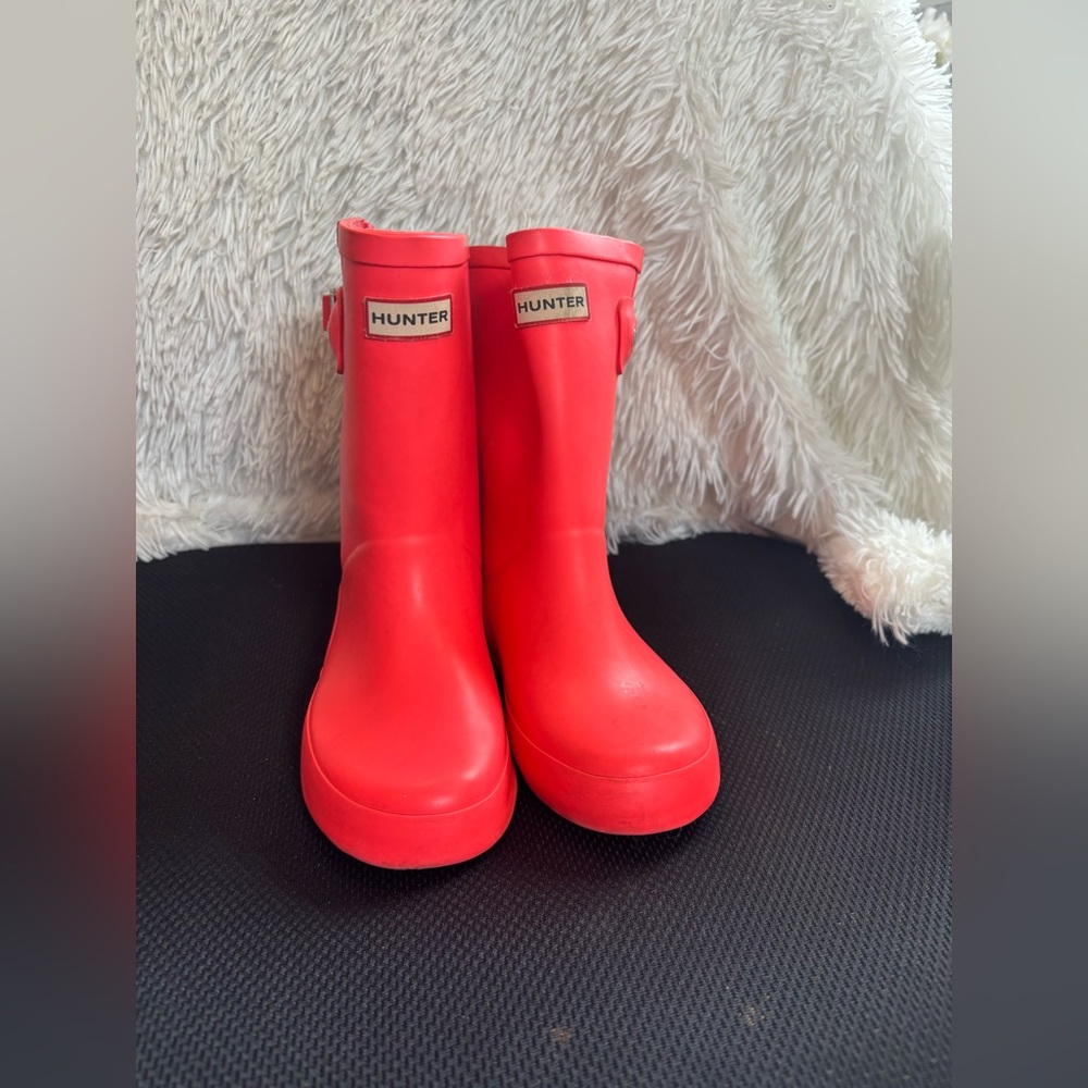 Hunter - Vibrant Pink Kids Waterproof Boots
